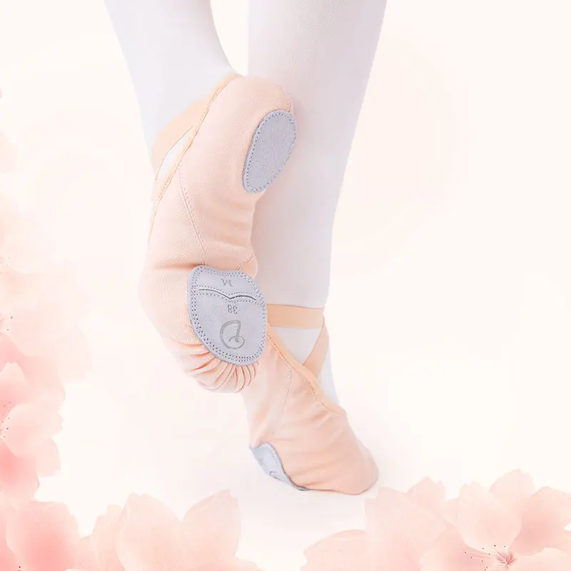 Zapatos de Ballet profesionales para mujer, zapatillas de baile de Ballet con encaje libre de tela elástica, zapatos de baile de suela suave para niños