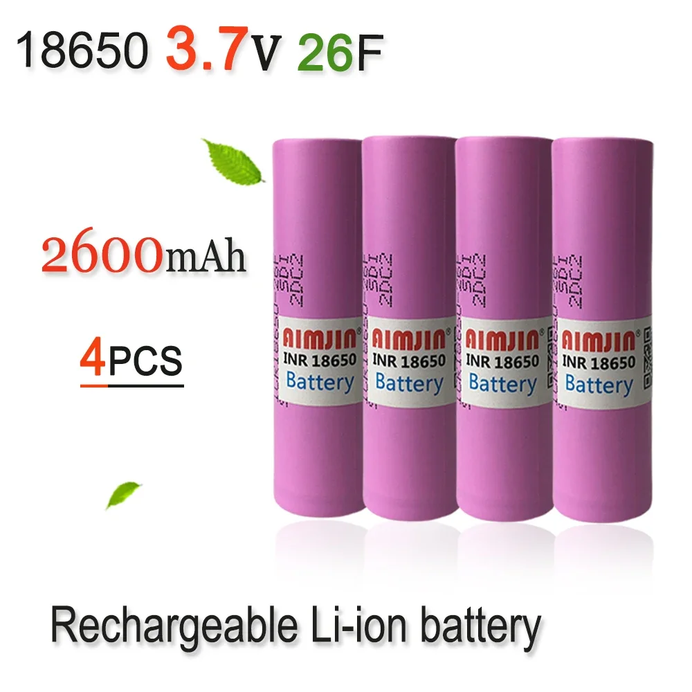 

3.7V 2600mAh 18650 Rechargeable Li-ion Battery For Our Toy Tool Flashlight Battery