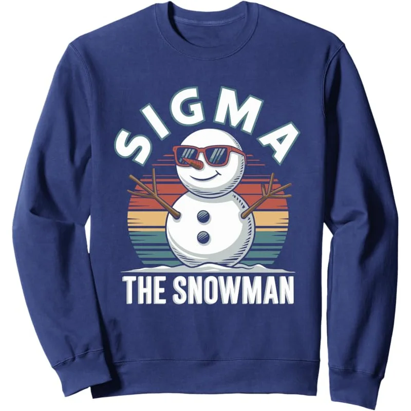 Sigma The Snowman Lustiges Retro-Weihnachts-Winter-Rizz-Meme-Sweatshirt