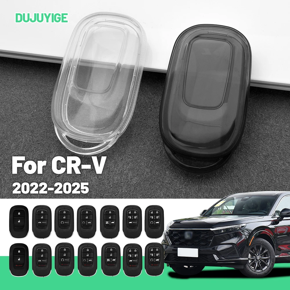 Transparente TPU-Autoschlüsselhülle für Honda CR-V 2022-2026 Schlüsselanhänger-Schutzhülle Auto-Zubehör 2023 2024 2025