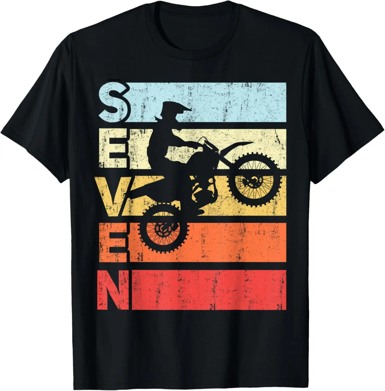 

Motocross 7th Birthday Party MX Dirt Bike Birthday T-Shirt