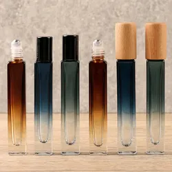 5ml 10ml Thick Glass Perfume Spray Bottle Sprayer Atomizer Travel Refillable Square Roll on Bottles Empty Essential oil bottle