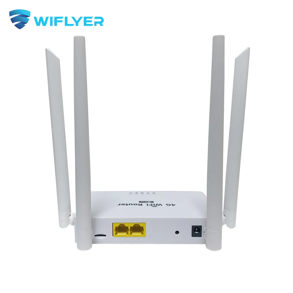 

WE2002 4G SIM Router 300Mbps Openwrt Access Point Through-wall WiFi LAN WAN EC200TEUHA Module 4Ghz 5dbi Antenna for Home