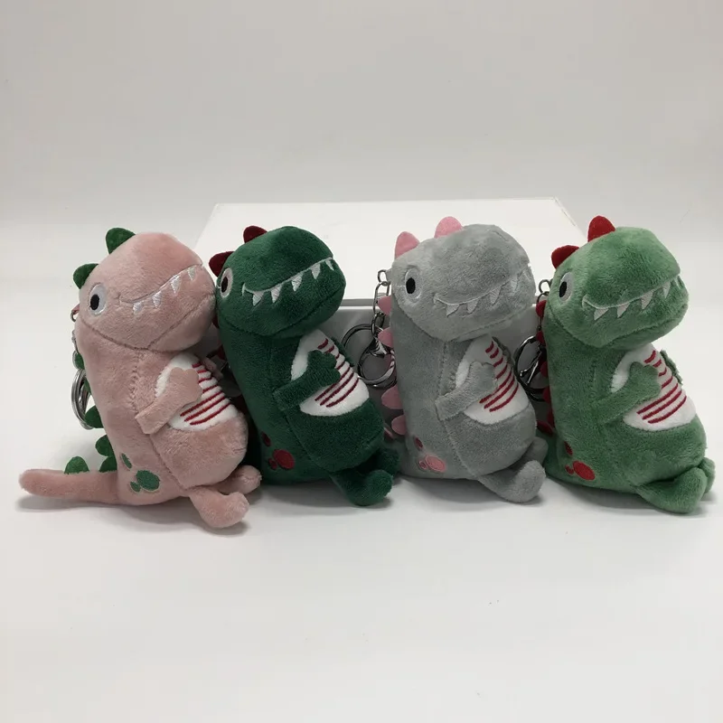 

1 Pcs New Cartoon Kawaii Teeth-baring Dinosaur Plush Doll Keychain Pendant Creative Simulation Dinosaur Plush Backpack Pendant