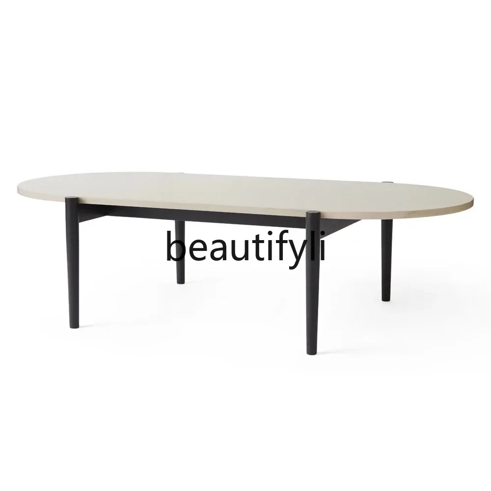 Nordic minimalist marble surface coffee table/side table/coffee table