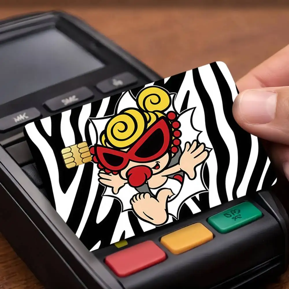H-Hysteric M-M-Mini Cartoon cute Credit Card Public Transportation Cards Protective Sticker Waterproof Card Face Decoration 4PCS