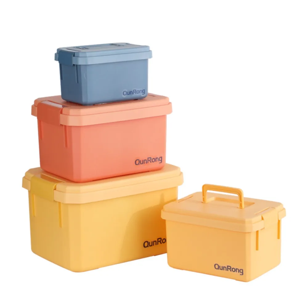 Large Capacity Toy Storage Box Dustproof Multi Purpose Household Organizing Box Portable Maternal and Child Grade Material