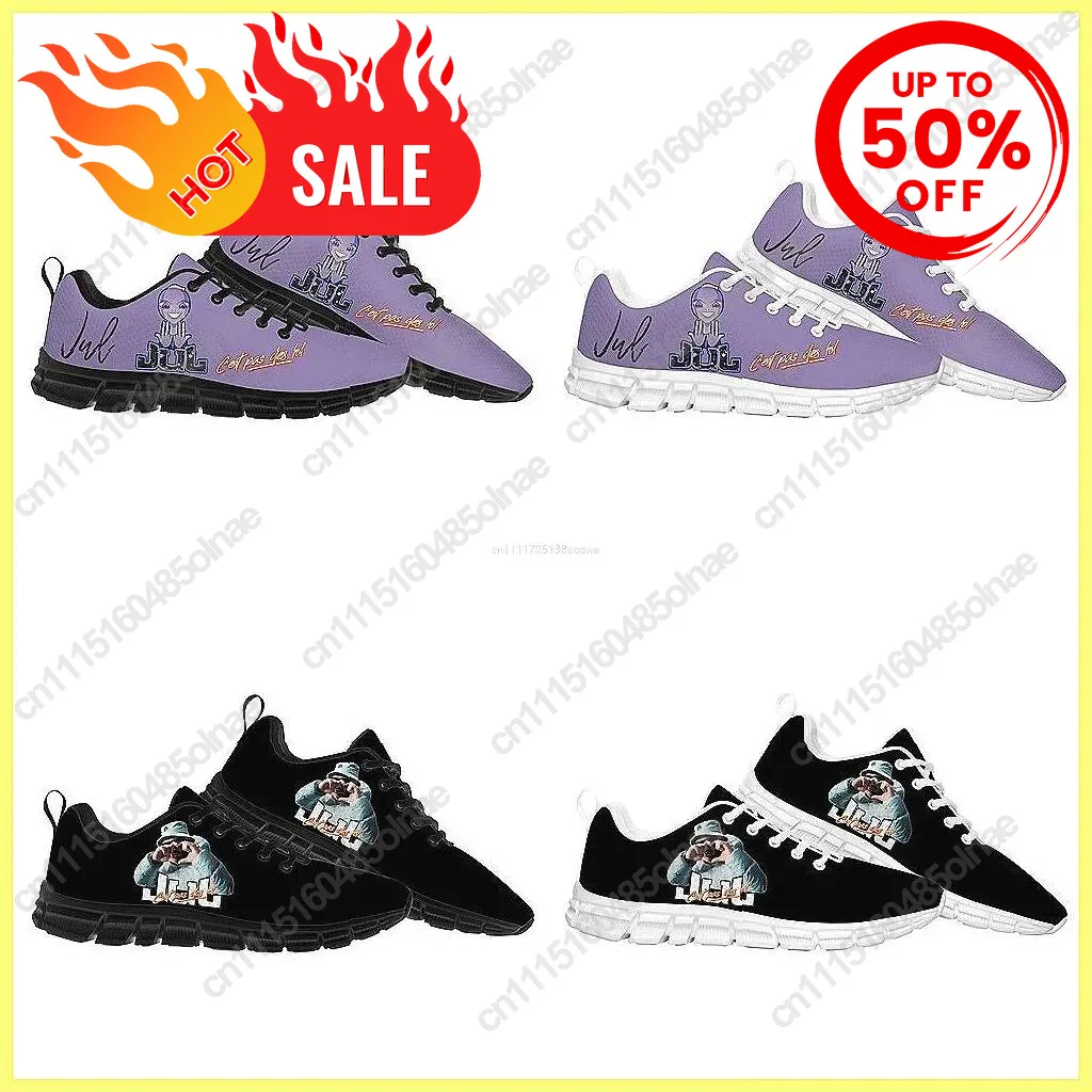 Custom Rapper Jul Inspired Sneakers, Low-Top Unisex Lace-Up Casual Shoes