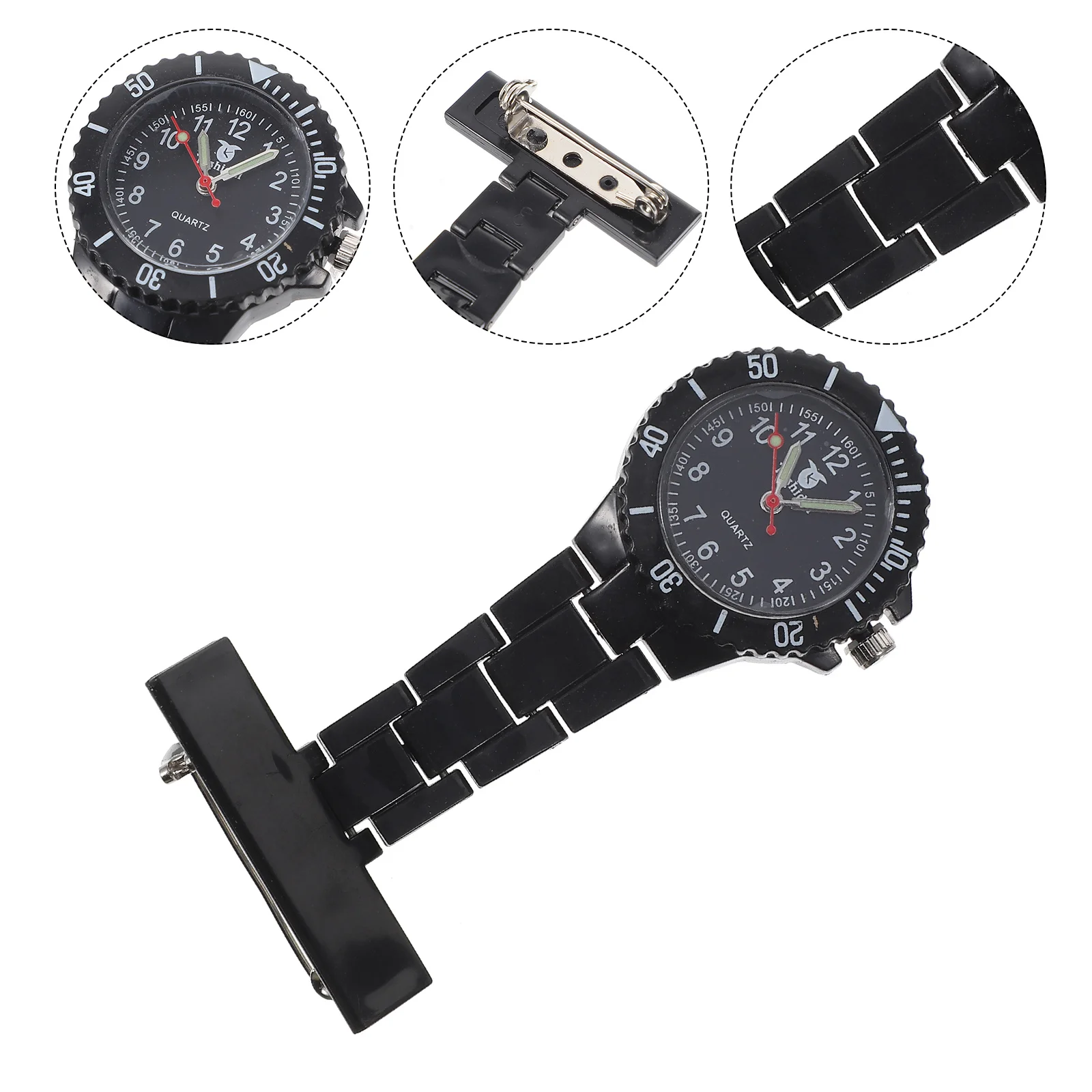 

Nurse Pocket Silicone Large Dial Clear For Nursing Student Doctor Durable Hanging Fob Watch Women Fashion Nurses Watch