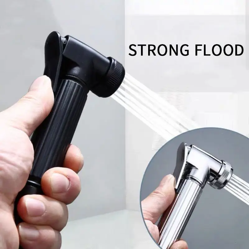 Handheld Bathroom Bidet Sprayer Zinc Alloy Toilet Hand Bidet Faucet Sprayer Shower Head Self Cleaning Toilet Sprayer Gun