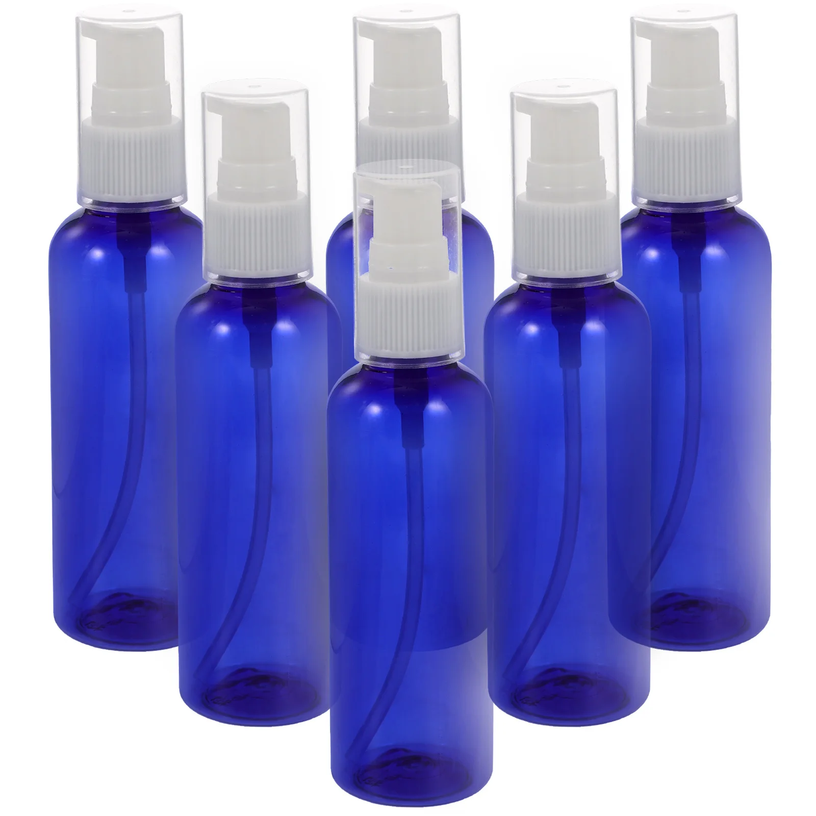 

6Pcs Lotion Pump Bottles Clear Press Type Leakproof Cosmetics Containers Travel Sub Bottles Portable Refillable Skincare