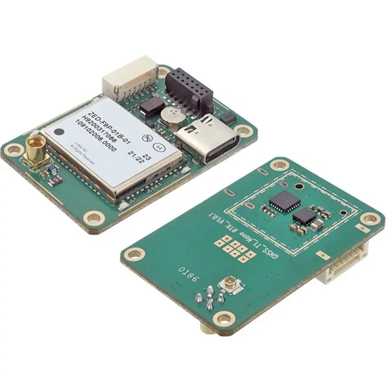 New-F9P-01B GNSS Board RTK Module For GPS BDS GLONASS GALILEO QZSS SBAS Differential Positioning At Centimeter Level