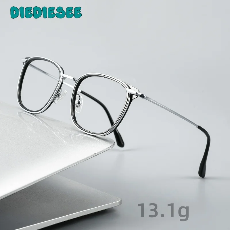 

DIEDIESEE Men's High Quality Retro TR And Titanium Material Eyeframe Women's Anti Blue Light Optical Prescription Eyeframe 69910