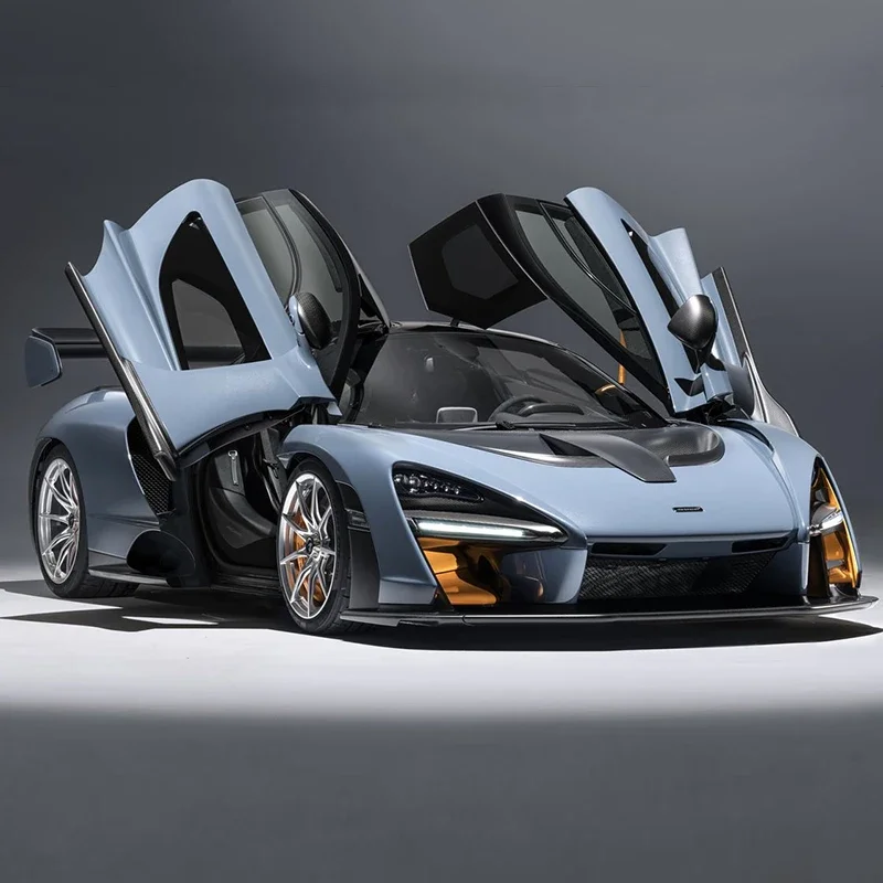 1:32 McLaren Senna Alloy Sports Car Model Diecasts Metal Toy Vehicles Pull Back Car Model Simulation Sound And Light Collection