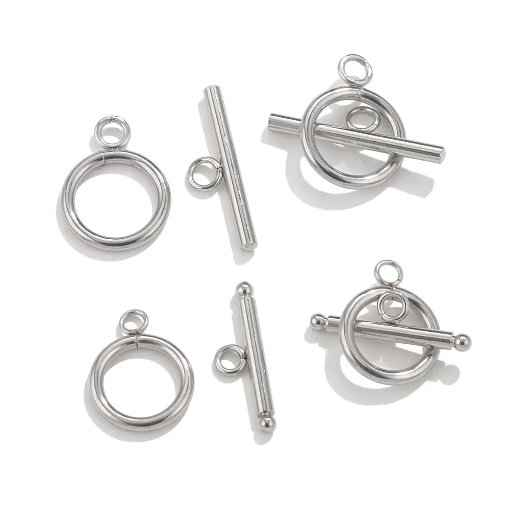 

10 компл./лот, застежка OT из нержавеющей стали, тумблерные застежки для DIY ювелирных изделий, разъемы, браслеты, крючки, фурнитура для изготовления ювелирных изделий, аксессуары