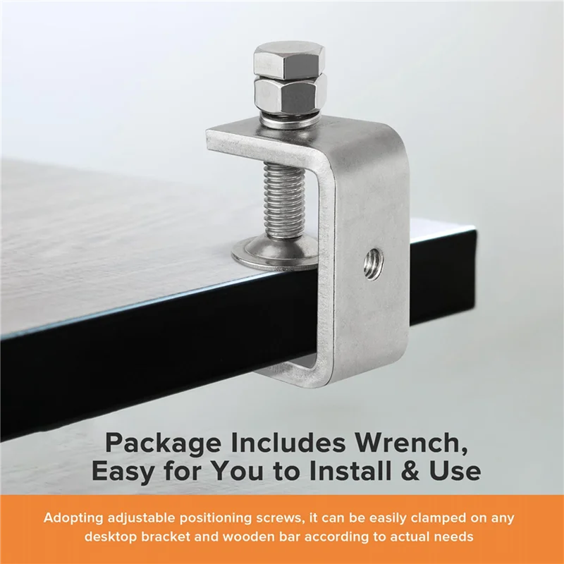 ABYP 4 stuks 304 roestvrij staal C-klem, tijgerklem houtbewerkingsklem zware C-klemmen voor houtbewerking, lassen-45 mm