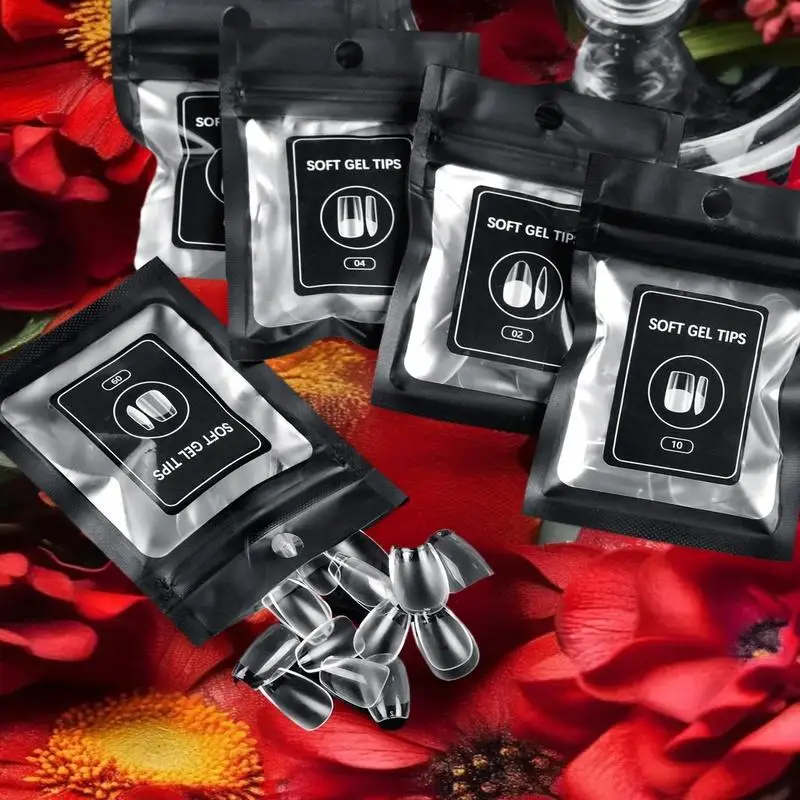 48 Stück halbmatte künstliche Nägel, kein Polieren, zum Aufdrücken falscher Nägel, mittelkurzes Design, Nagelspitzen, Salon, Zuhause, DIY, künstliche Nagelverlängerung