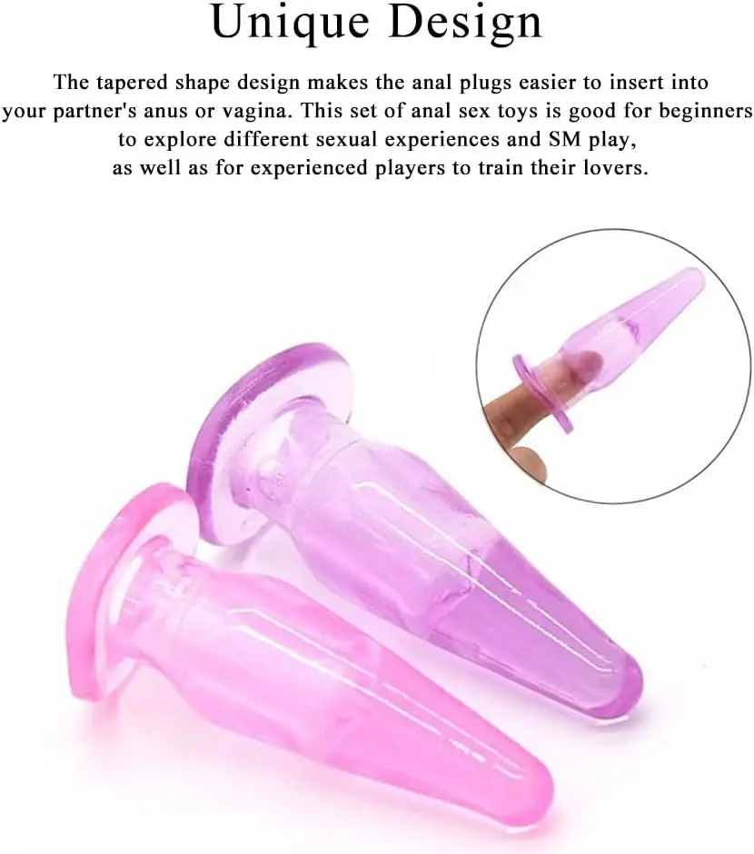 Finger Vibrator Accessory, Anal Butt Plug Finger Sleeves Sex Toys for Man Anal Butt Ease G-Spot Stimulation Anal Vaginal