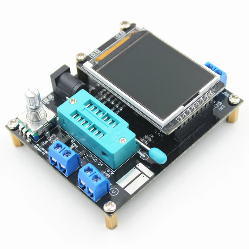 Russisch Englisch Version GM328A Transistor Tester LCR Diode Kapazität ESR Spannung Frequenz Meter PWM DIY Kit mit Fall