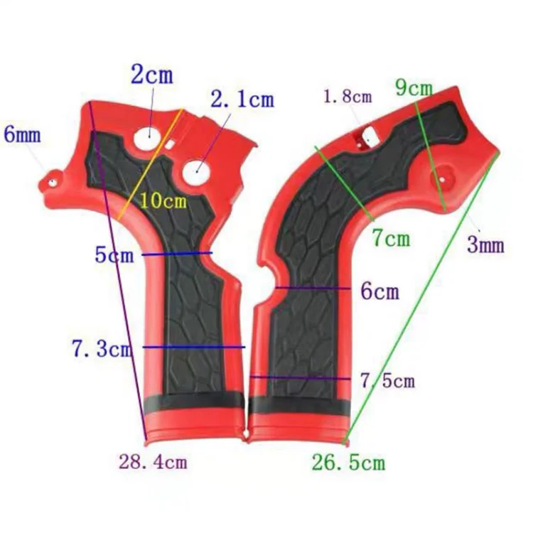 Wear and Scratch Resistant Frame Shielding Accessories for CRF250R 450R 450R 2014 2015 2016 BSE Motorcycles