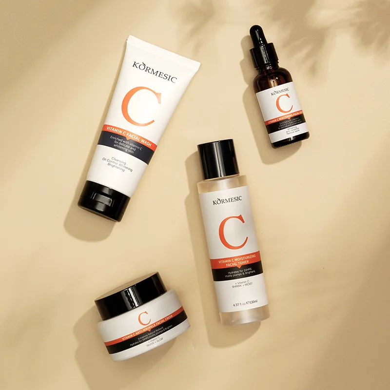 مجموعات العناية بالبشرة كورميسيك مع كريم وجه تونر منظف للوجه مصل جوهر منتجات التجميل للنساء هدية طقم سفر روتيني
