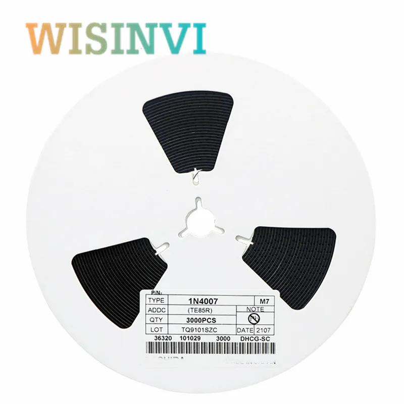 

2000PCS in reel 1N4001 M1 1N4004 M4 1N4007 M7 FR107 RS1M FR207 RS2M HER108 US1M SF18 ES1J SF14 ES1D DO-214AC SMA Rectifier diode