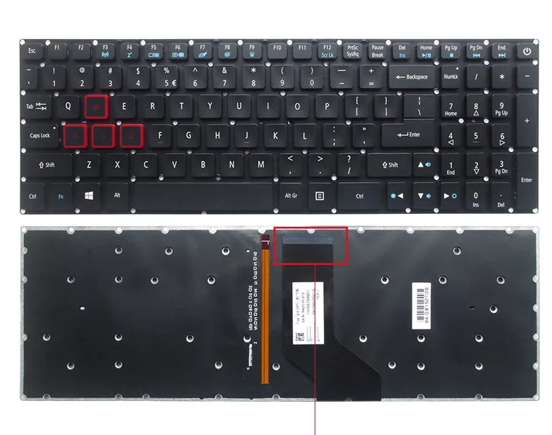 

Laptop Keyboard for Acer LG5P-A51BRL NKI1513053 PK131TY1B00 US English Backlit