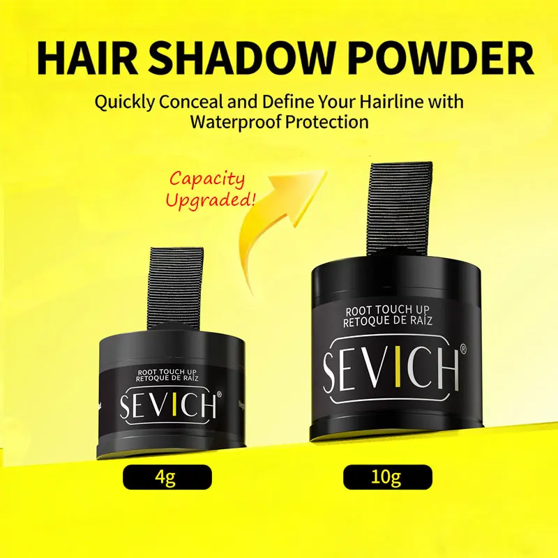 

New Hairline Powder 10g Volumizing Hair Fluffy Powder Instantly Conceals Hair Root Cover Up Hair Shadow Powder Makeup Tool