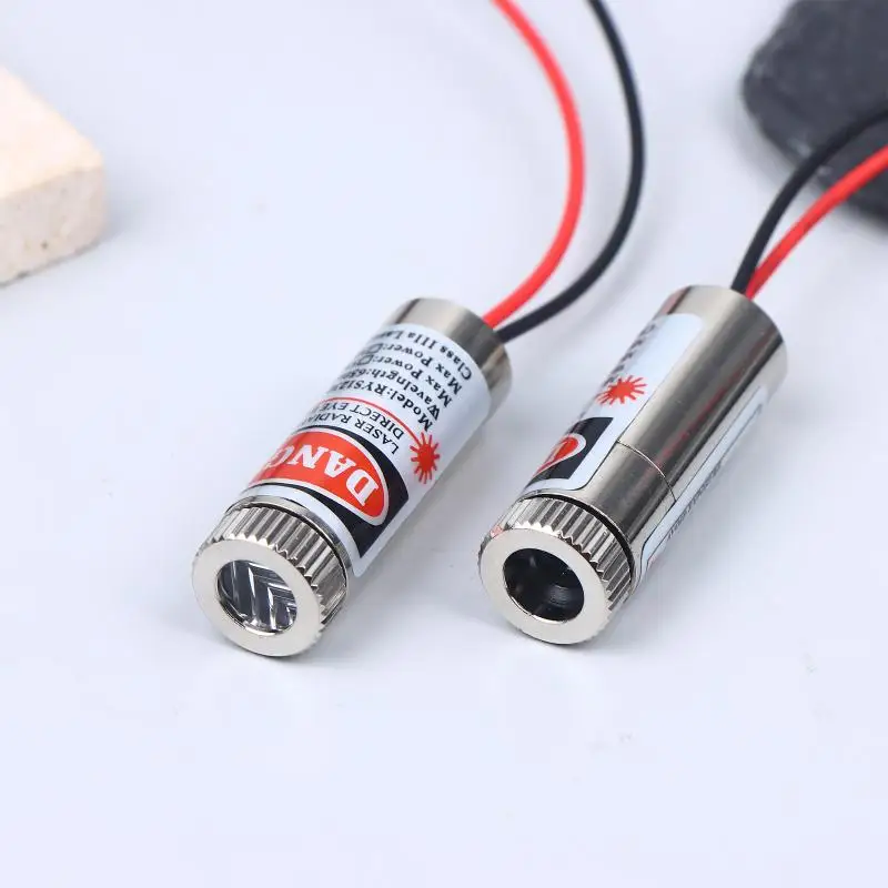 New 1/2/3pcs Laser Pointer Diode 650nm 5mW Laser Diode Head Red Point / Line / Cross Laser Module 5V Pointer Sight Copper Head