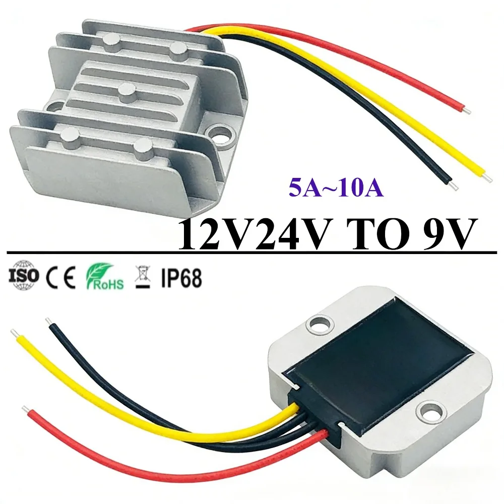 

12V to 9V DC step-down 12V24V to 9V 5A 8A 10A DC power converter power supply step module automotive use CE certification