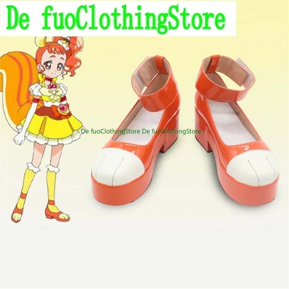 

KiraKira Pretty Cure Precure Cure Cure Custard Arisugawa Himari Cosplay Shoes Boots Game Anime Carnival Party Halloween Defuo