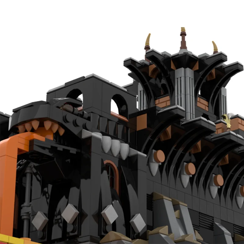 2833 pezzi MOC Dragon Rock Castle modello cavaliere blocchi di costruzione giocattoli costruzione fai da te regalo di Natale creativo compleanno educativo