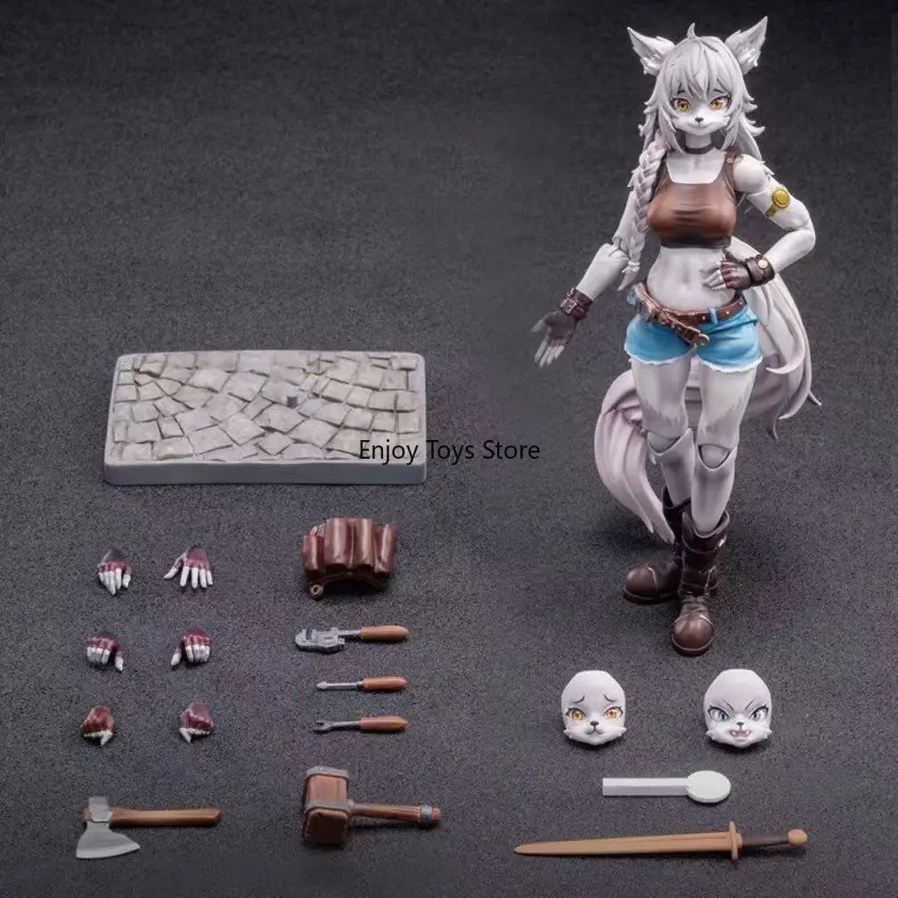 

In Stock 1/12 Fox Girl Lea Elupex Repairman Style Finished Model Toys