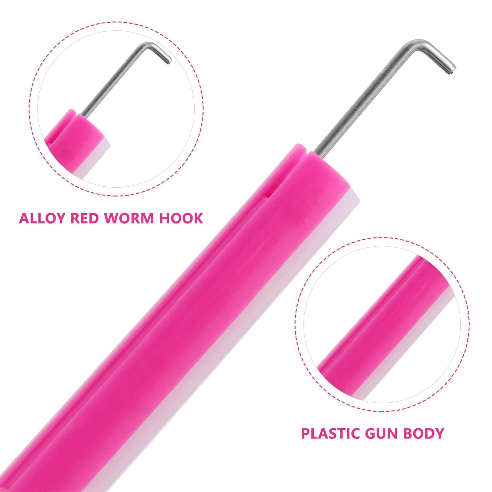 

3pcs Redworm Clip Fishing Tackle Tool Portable Lightweight Clean Hygienic Ideal Gear Family Friends Carp Baits