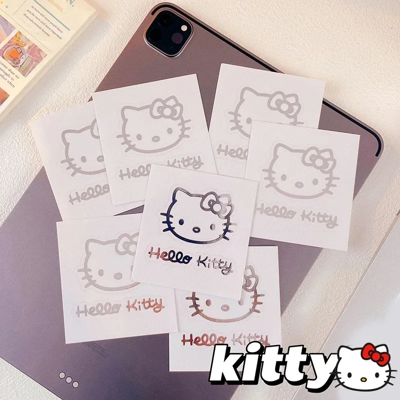 5/10pcs Sanrio Hello Kitty Sticker Cartoon Sweet DIY Skateboard Laptop Phone Luggage Scrapbook Decor Waterproof Decals Kids Toy