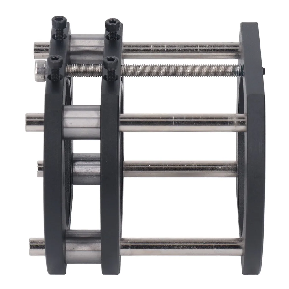 4 Jaw Metal Router Lifting Platform Stainless Steel Support Rod 4 Jaw Clamping Router Table Lifting System Black Aluminum Alloy