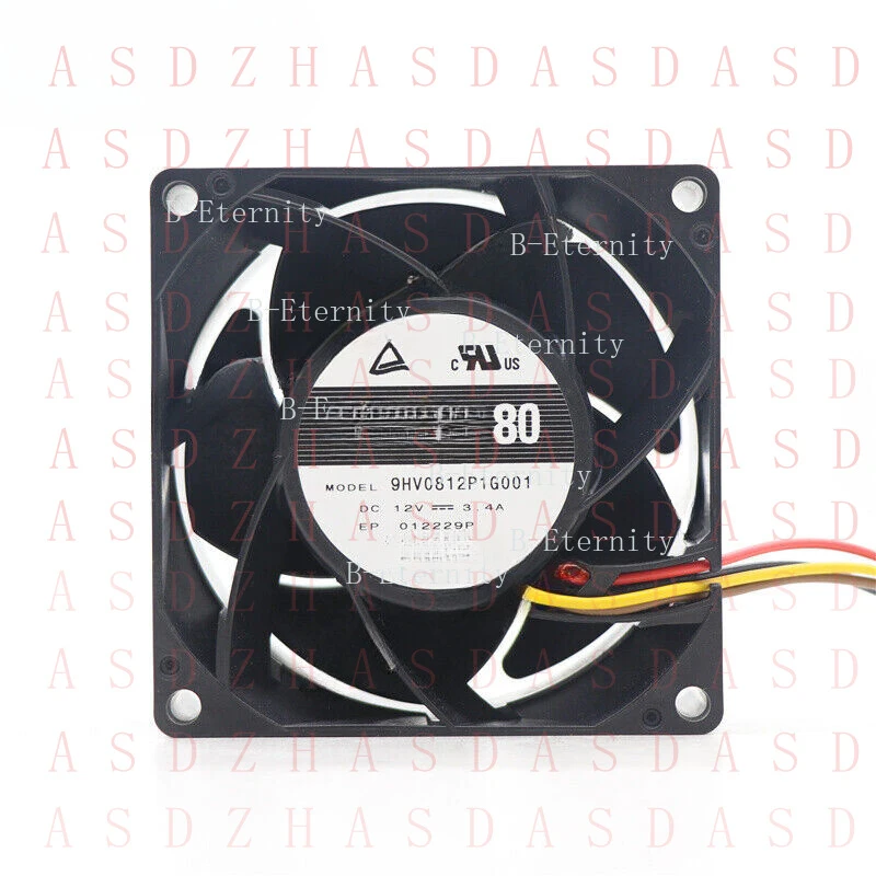 Z  FOR  SANYO Denki 9HV0812P1G001 SanAce DC 12V 3.4A 80*80*38MM 4-Wire PWM Cooling Fan
