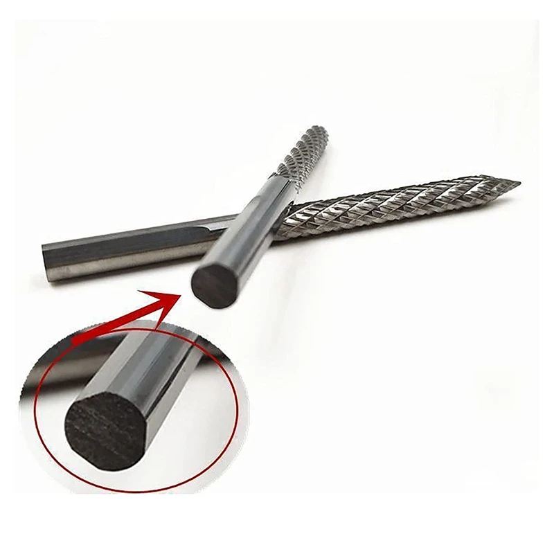 5/16In 8Mm punte per frese in acciaio al carburo di alta qualità alesatori per pneumatici frese in metallo duro lime rotanti riamatori tagliafili strumento di riparazione pneumatici
