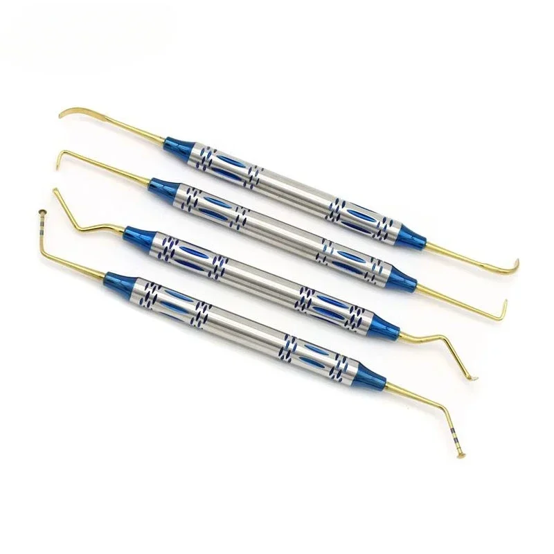 

4Pcs/set Dental Implant Sinus Lift Lifting Elevator Double Ends Dental Periosteal Separator Implant External Lifting Tool