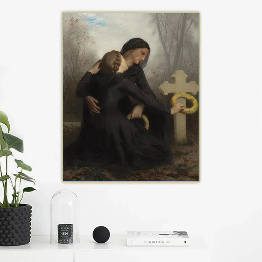 Citon William Adolphe Bouguereau《The Day of the Dead》Canvas Oil Painting Artwork Picture Wall Background Decor Home Decoration