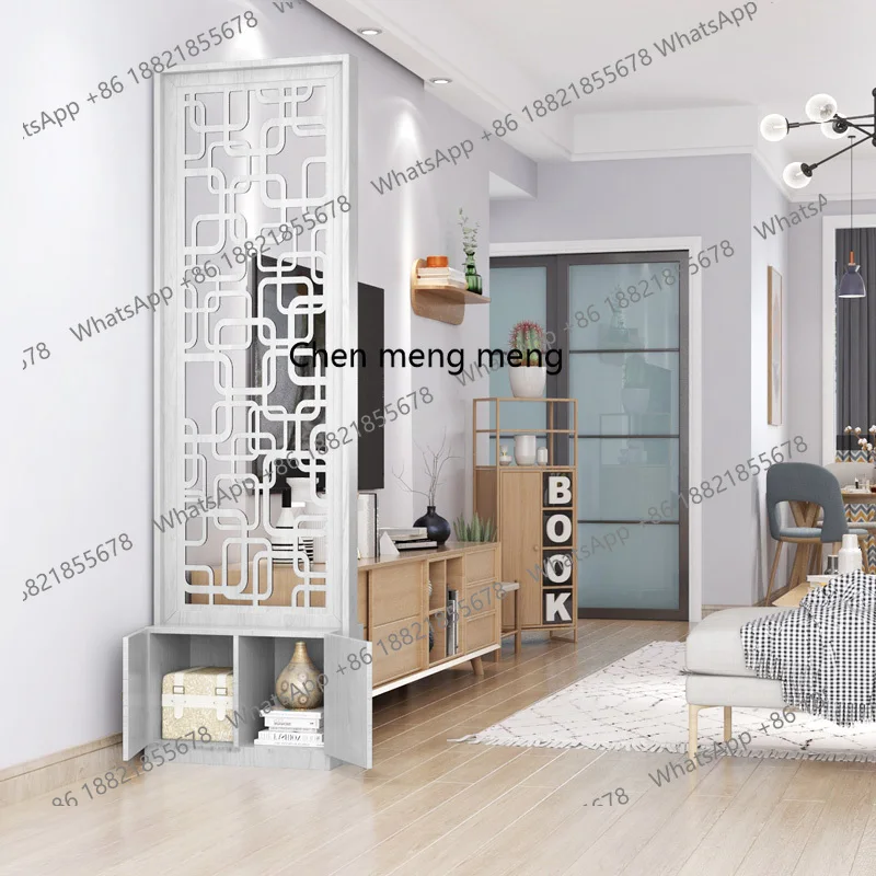 Simple modern screen partition cabinet simple living room entrance wall removable bedroom office shoe rack seat screen