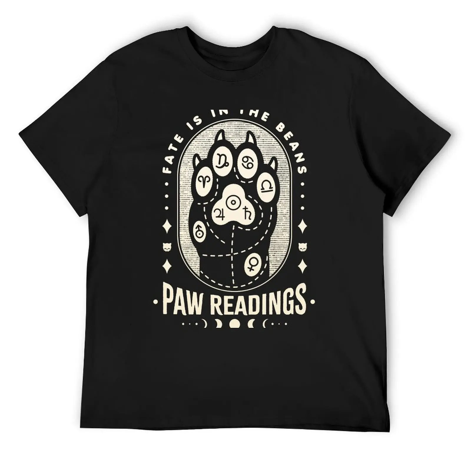 Paw Readings Palmistry - Kawaii Krypt T-Shirt heavyweights graphic t shirts sublime men clothing