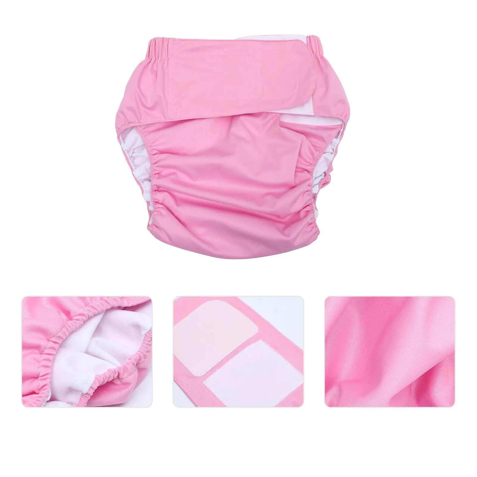 1 قطعة قابلة لإعادة الاستخدام قابل للغسل حفاضات الكبار القماش لينة تنفس الحشو عالية الامتصاص مقاوم للماء قابل للتعديل صالح للرجال النساء المسنين