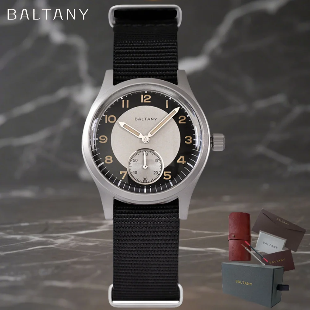 

Baltany 2025 Новые мужские кварцевые часы VD78 1960-х годов Повседневные ретро классические популярные платья светящиеся часы из нержавеющей стали для мужчин