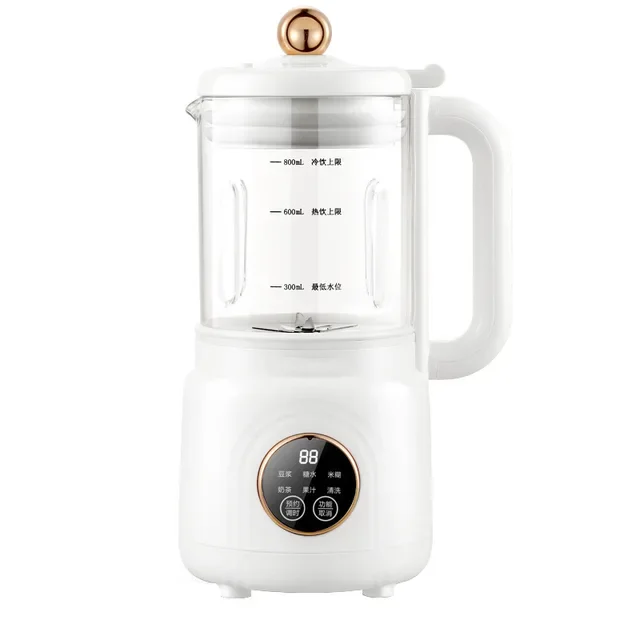

220V Automatic Soybean Milk Machine Portable Wall Breaking Machine Intelligent Filter-Free Cooking Machine Food Blender