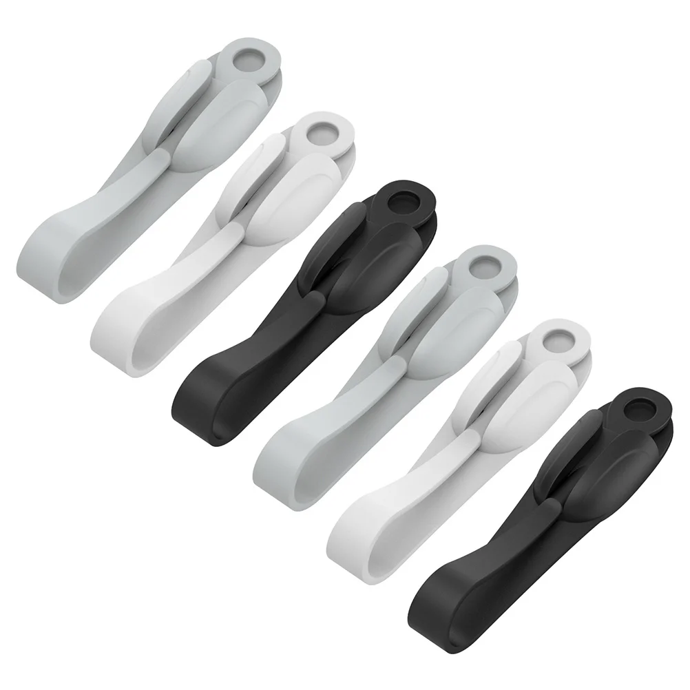 6개 케이블 와인더 코드 정리기, 케이블 파워 코드 홀더, 접착식 케이블 정리 클립 (주방, 사무실, 욕실, 블렌더용)