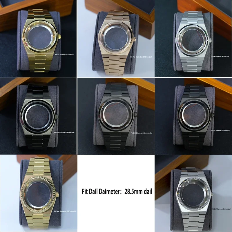 PRX Super Player for NH35 Movement Fit for 28.5mm DIal Sapphire Glass Stainless Steel Watch Case Band Waterproof Modification