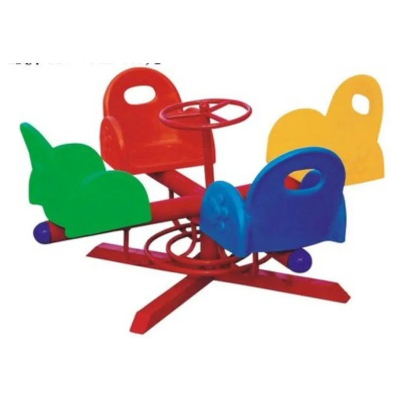 Children's plastic rotating chairs, kindergarten large toys, indoor and outdoor community cartoon rotating equipment