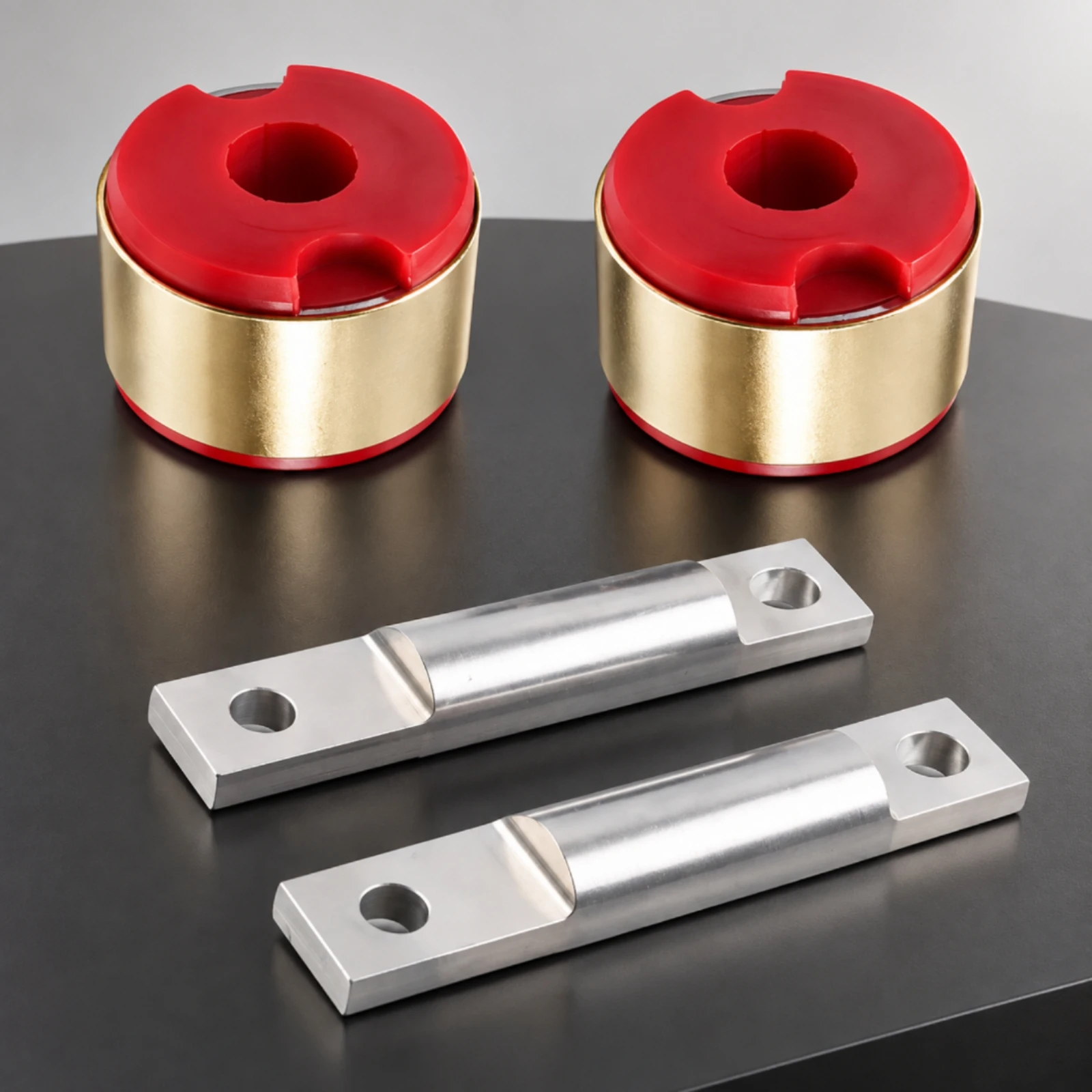 2 Pieces Rear Trailing Arm Bushing Acura Compatible Rear Trailing-Arm Bushing with Metal Mounting Bracket Improved Handling