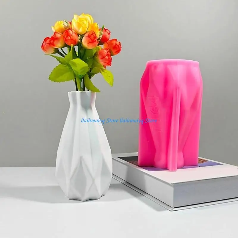 

573B Nordic Silicone Vase Mold Gypsum Mould for Handmade Jewelry Holder Accessories Elegant Tabletop Decoration Mold